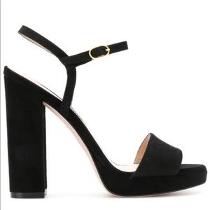 Stuart Weitzman Sunray Ankle Strap Block Heel